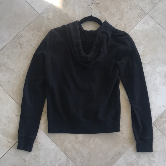 Victoria’s Secret Pink black zip hoodie - Picture 2 of 3